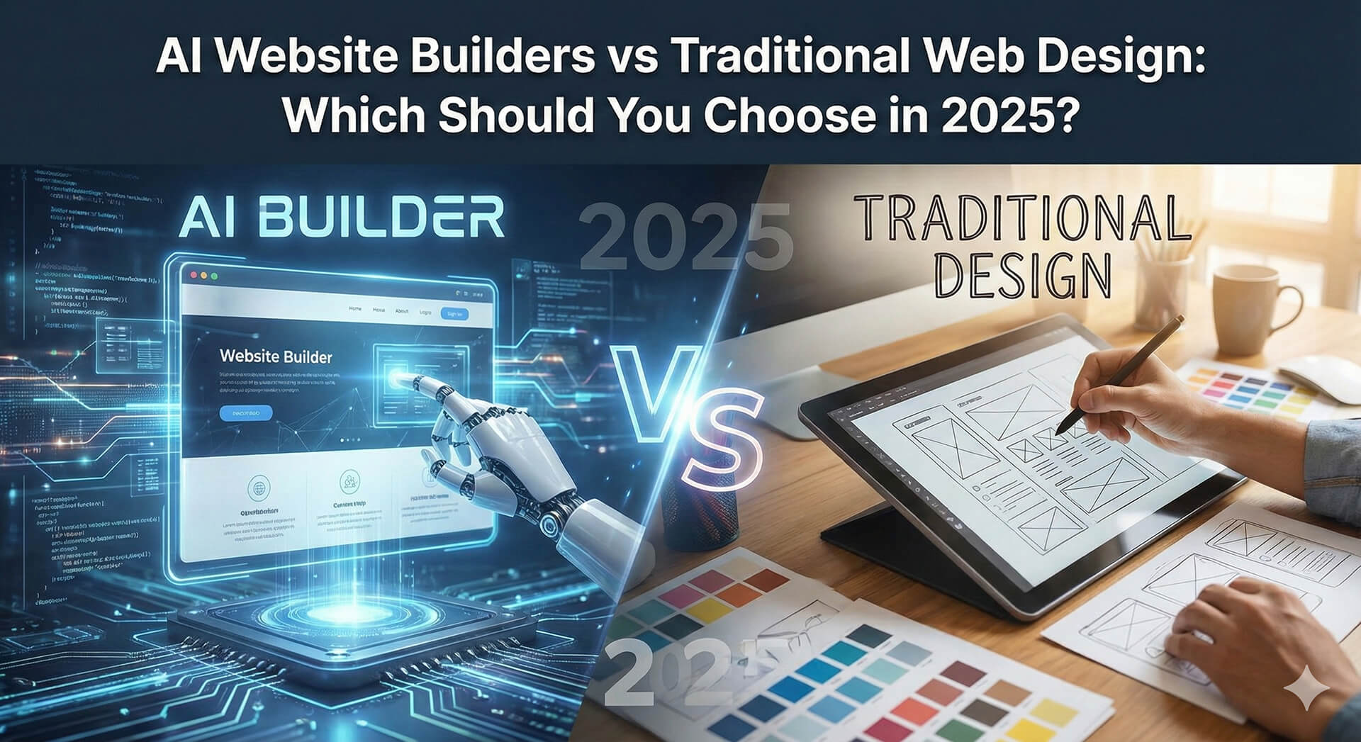 AI Website Builders vs Traditional Web Design: Which is Best in 2025?