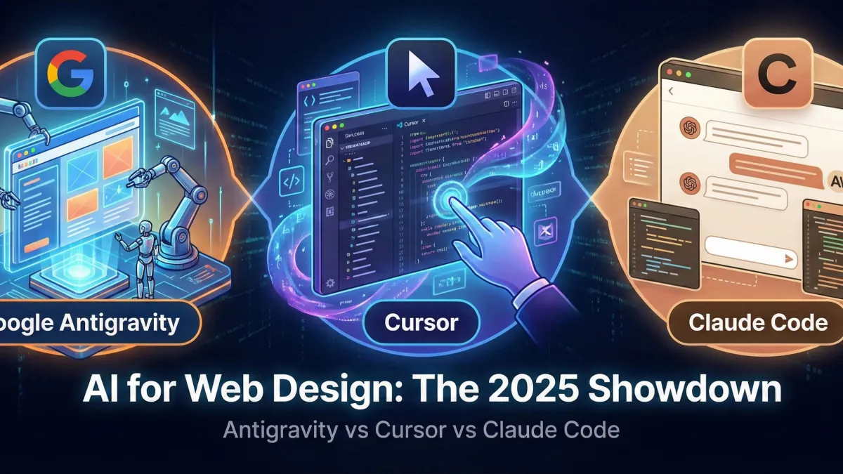 Antigravity vs Cursor vs Claude Code: Web Designer's Guide